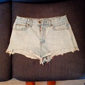 Free People - Ladies "W 28"  Blue denim shorts